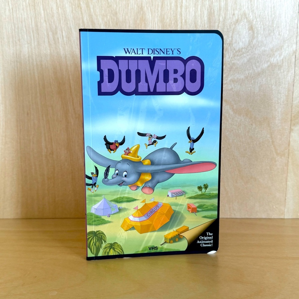 Disney Parks Vintage Dumbo VHS Notebook - Disney Parks official merchandise